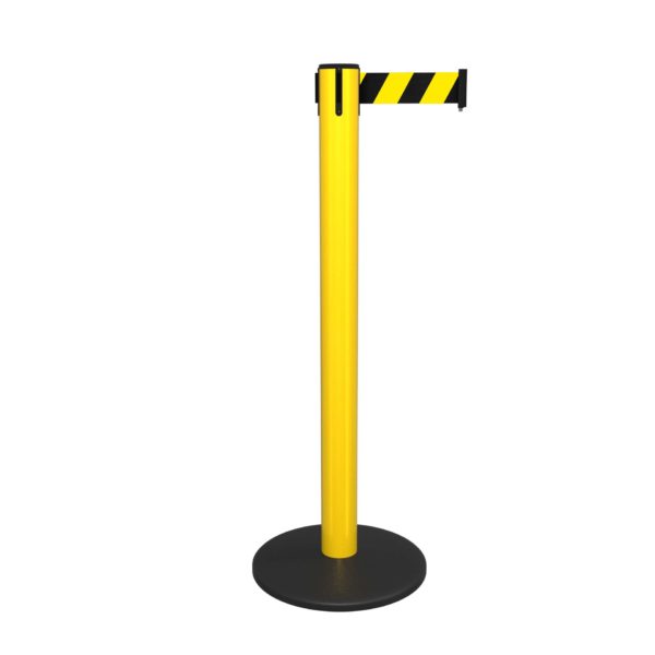 Safety Retractable Belt Barrier - Heavy Duty - SafetyPro 300 Twin - 4.9m Belt