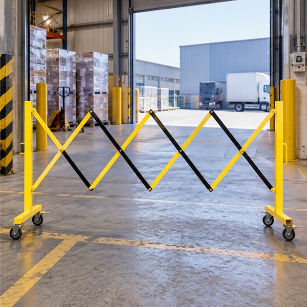 FPA110 Yellow Black - Crowd Control Company UK 3.4m Expandable barricade yellow black