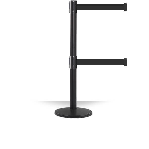Twin Belt Premium Barrier | Belt Stanchion
