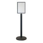 Black Sign Stand - Crowd Control Company UK Black Sign Stand