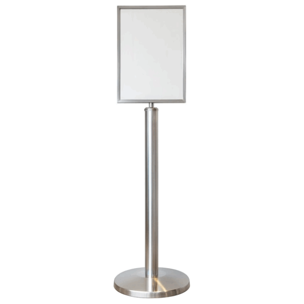 SS-sign-stand-A3 - Crowd Control Company UK Sign Stand A3 Steel