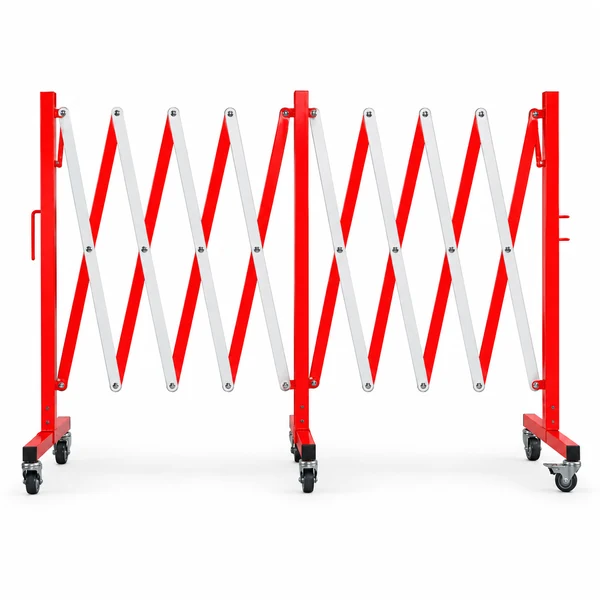 4.9m red white expandable barricade