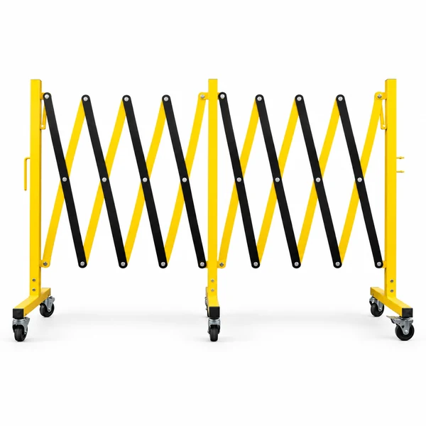 4.9m yellow black expandable barricade