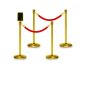 rope barriers polished brass 4 pack
