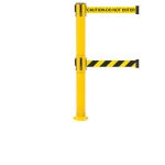 SAFETY RETRACTABLE BELT BARRIER – FIXED MOUNTING – HEAVY DUTY – SAFETYPRO 300 TWIN FIXED – 16FT BELT (1)