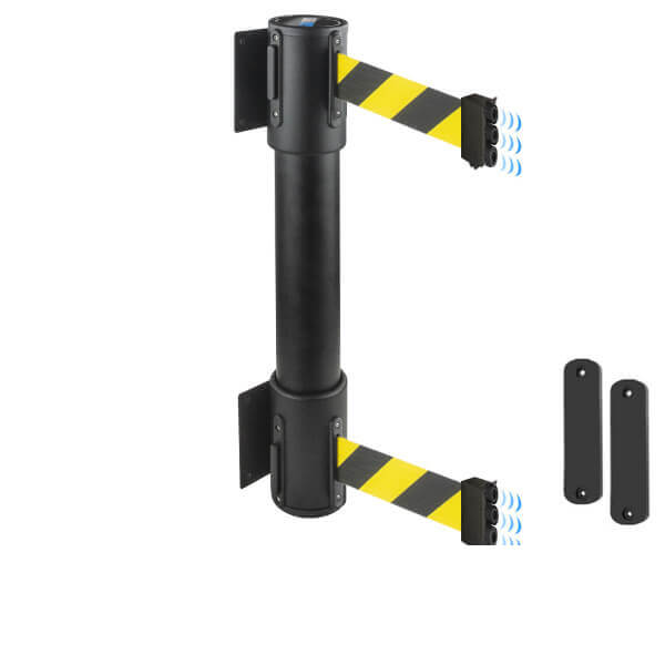 thumbnail interactive-video image 1 of 3M 5M 7M 10M Belt Length Wall Mounted Retractable Belt Barrier 1 of 1