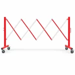 Red white expandable barricade 3.4m
