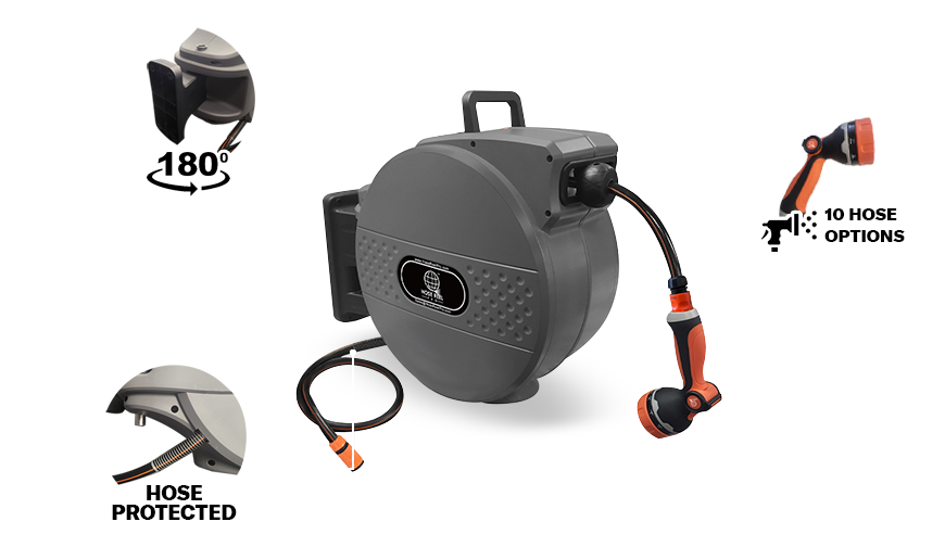 Garden hose reel home page image 100ft