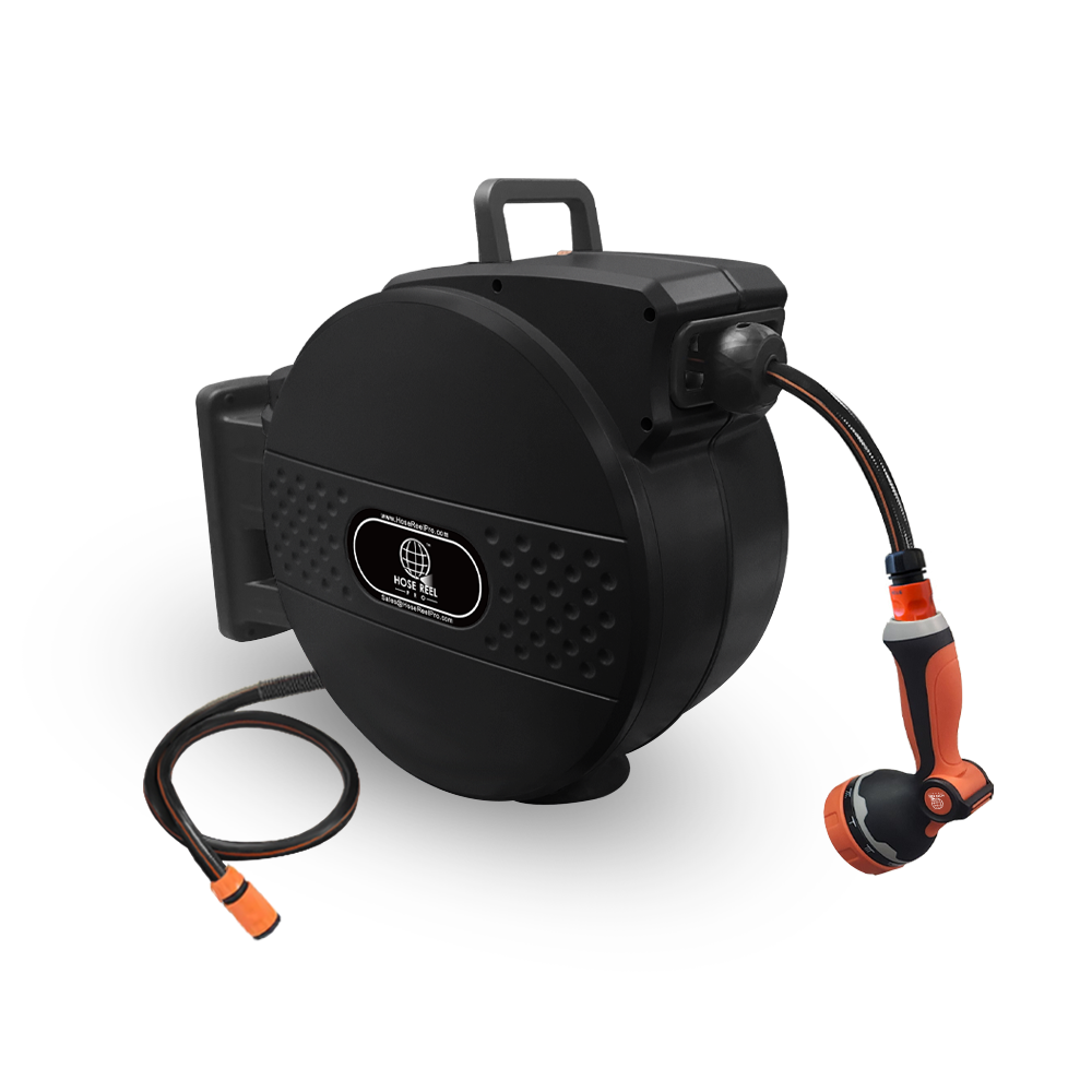 Long Span Garden Hose reel black