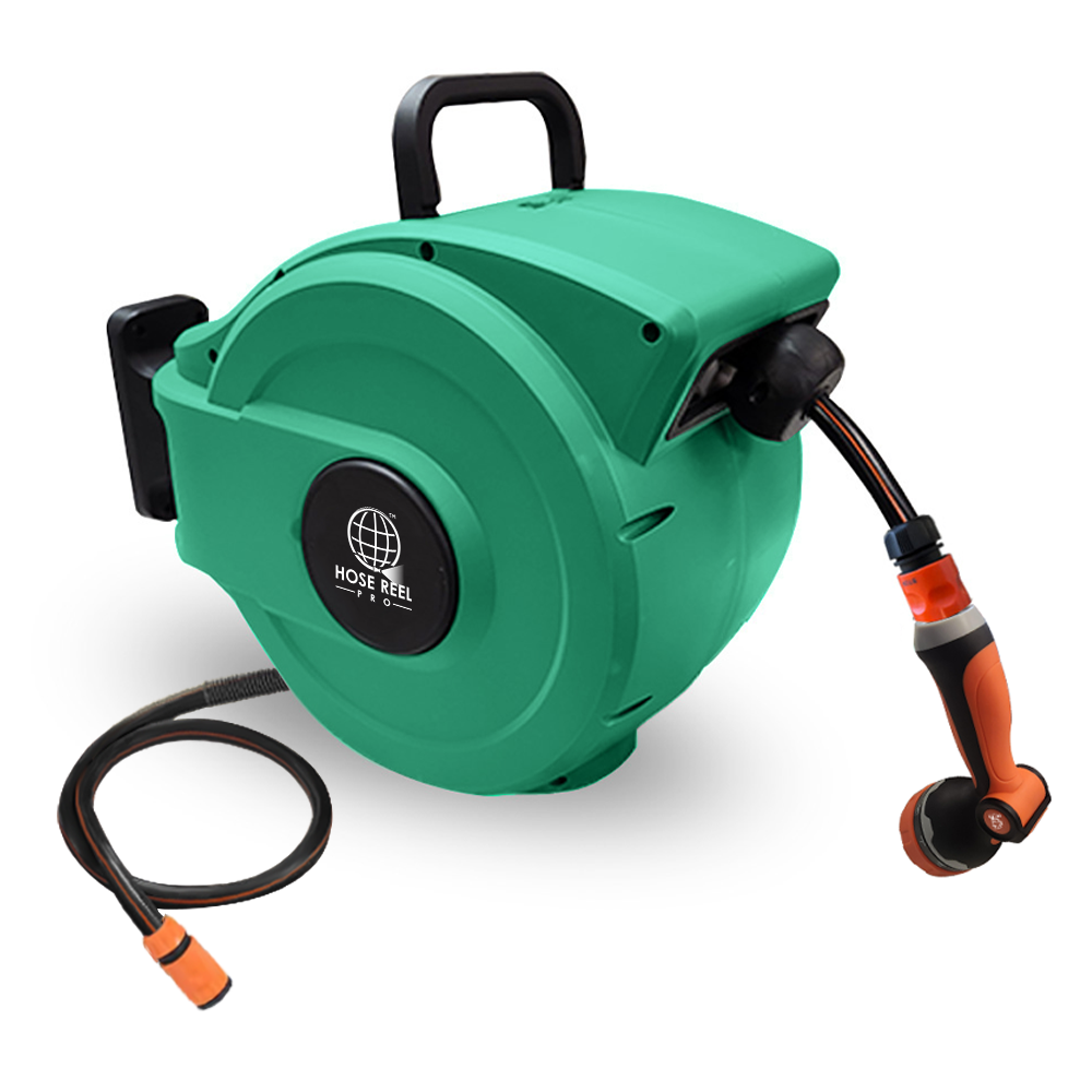 Green Garden Hose Reel