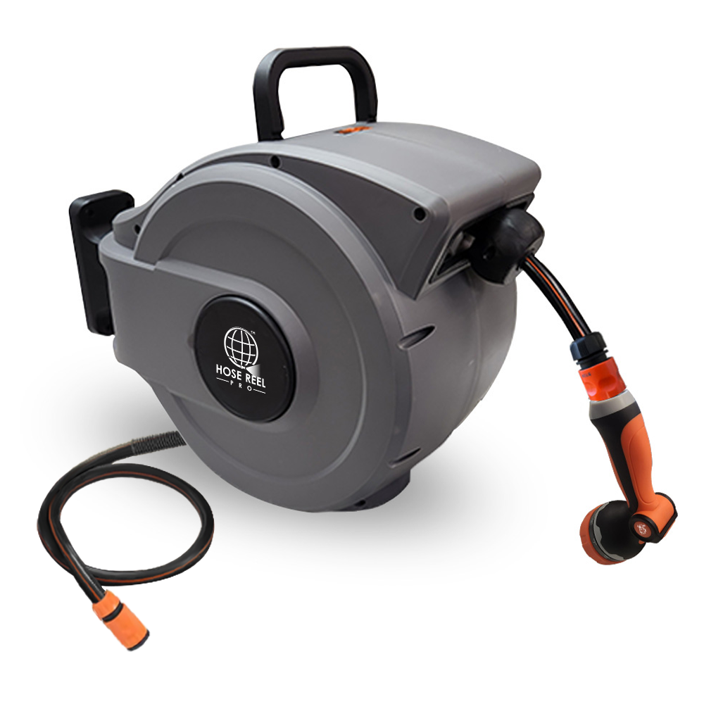 Grey Garden Hose Reel