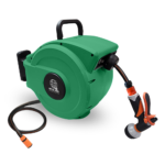 Green Garden Hose Reel