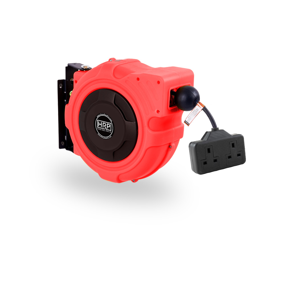 15m Extension Lead Reel – Red Retractable Power Reel