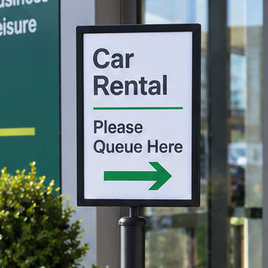 Heavy Duty outdoor sign stand A4 frame