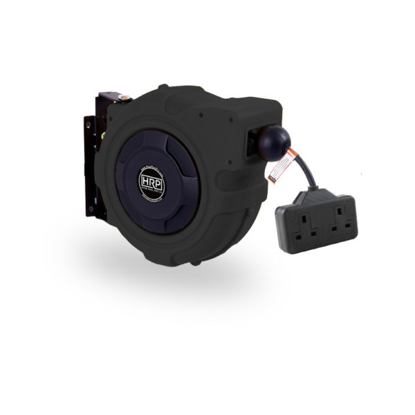 15m Retractable Power Reel – Black Extension Reel