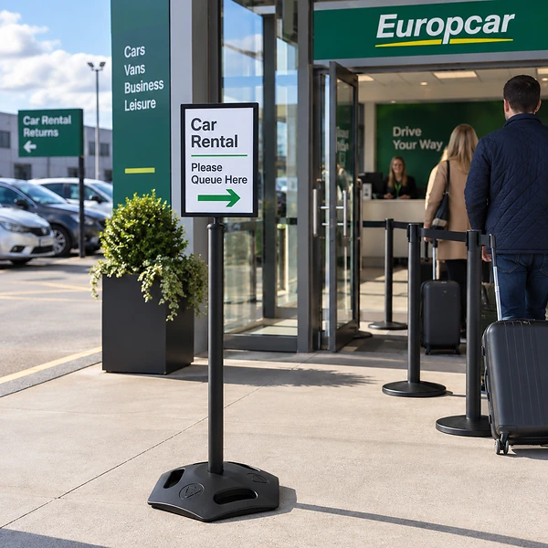 Outdoor sign stand A4