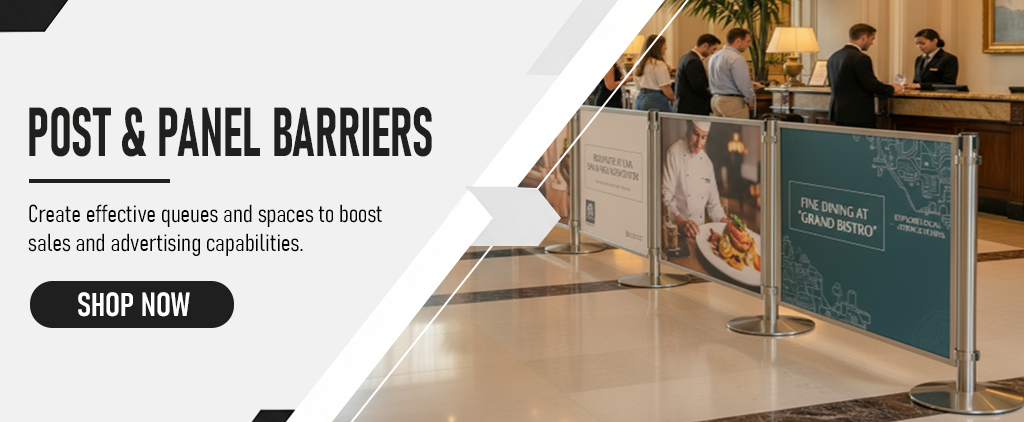 Post & Panel Banner Barrier