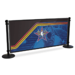display-panel-image-bundle-6ft-black - Crowd Control Company UK 1.8m black Post Panel Barricade