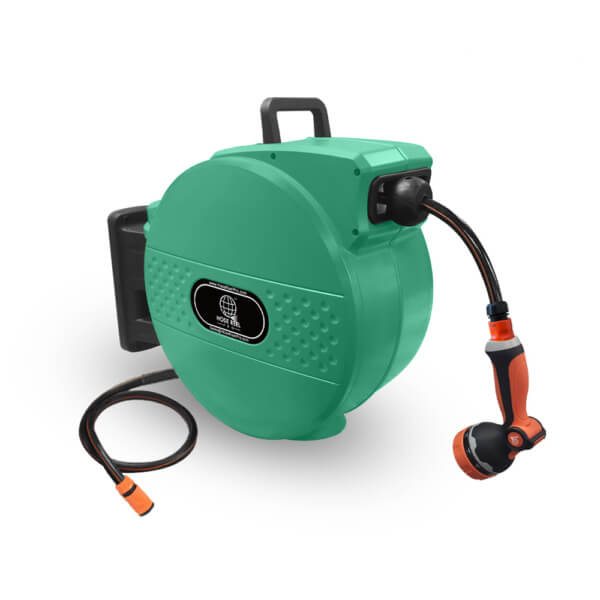 Green Garden Hose Reel