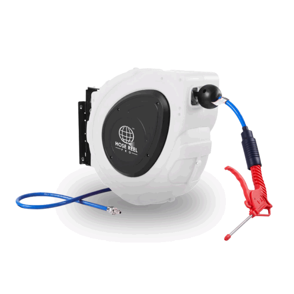 White 20m compressed air hose